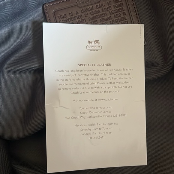 COACH BLEECKER WEEKEND TOTE TRAVEL BAG 70487 in FAWN - Picture 8 of 9